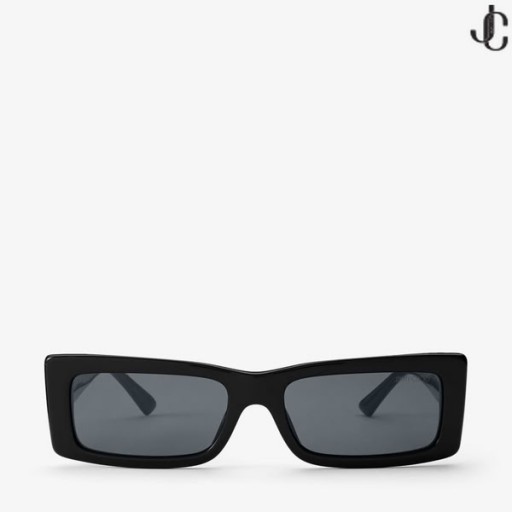 Lennon Black Rectangular Sunglasses US