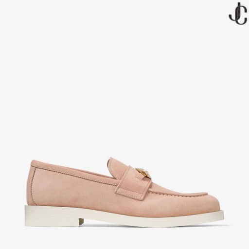 Maddie Diamond Macaron Suede Loafers