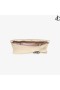 Zandra Platinum Vintage Metallic Leather Clutch Bag