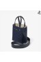 Lenny Dark Denim/Silver Embossed Denim Tote Bag US