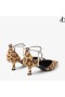 Stevie 50 Natural Leopard Print Pony Pumps