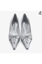 Scarlett 50 Silver Vintage Metallic Leather Pumps
