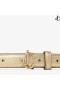 MINI HELINA Gold Metallic Nappa Leather Mini Belt Autumn Collection