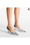 Scarlett 50 Silver Vintage Metallic Leather Pumps