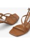 Etana 80 Tan/Tortoise Nappa Leather Sandals