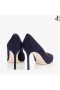 Navy Suede Pointy Toe Pumps Romy 85 Pre Fall 16