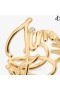 Logo Script Ring Gold Finish Logo Script Ring