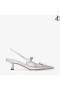 DIDI 45 Silver Liquid Metal Leather Pointed Pumps Autumn Collection