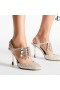 Verity 95 Sand Glitter Fabric Pumps