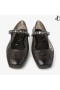 The Jelly Black Jelly Ballerina Flats with Crystal Embellishment