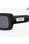 Lennon Black Rectangular Sunglasses US