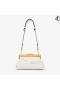 Diamond Frame Clutch/S Latte Calf Leather Clutch
