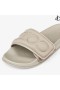 Fitz/M Taupe Puffed Logo Lycra Slides