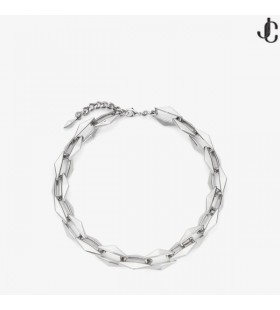 Diamond Chain Necklace Silver Finish Necklace