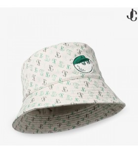 Jimmy Choo / Malbon 2.0 Monogram Bucket Hat Monogram Embroidered Jacquard Bucket Hat