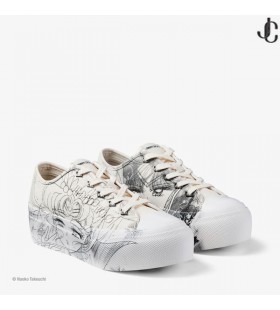 Sailor Guardians Palma Maxi/F Black/White Canvas Trainer