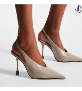 Isa 95 Taupe Leather Pumps