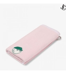 Jimmy Choo / Malbon 2.0 Towel Malbon Pink Embroidered Cotton Towel