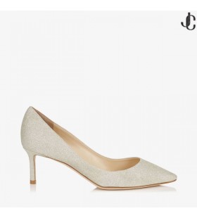 Platinum Ice Dusty Glitter Pointy Toe Pumps Romy 60 Cruise 17