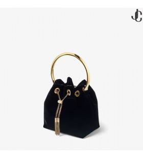 Bon Bon Black Velvet Bag