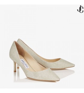 Platinum Ice Dusty Glitter Pointy Toe Pumps Romy 60 Cruise 17