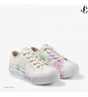 Sailor Guardians Palma Maxi/F White Canvas Trainer