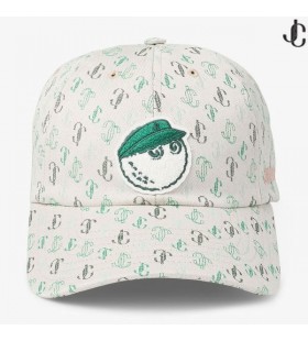 Jimmy Choo / Malbon 2.0 Monogram Cap Monogram Embroidered Cotton Cap
