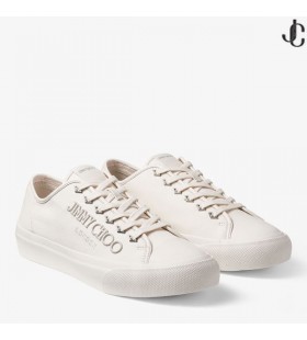 Palma/M Latte Canvas Low-Top Trainers with Embroidered Logo