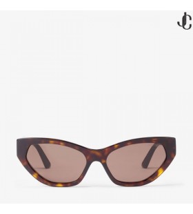 Leyla Brown Havana Cat Eye Sunglasses