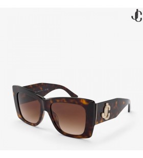 Juliana Brown Havana Square Sunglasses US