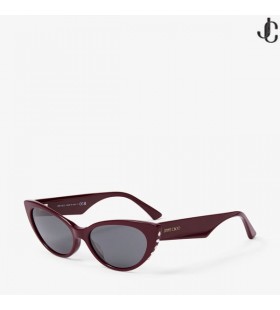 Noura Red Cat Eye Sunglasses