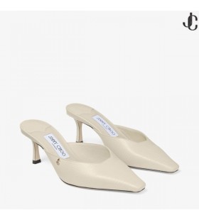 Vivi 65 Bamboo Lizard Printed Leather Mules