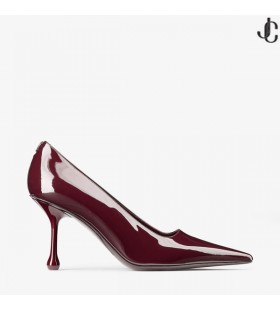 Ixia 80 Garnet Patent Leather Pumps