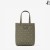 Lenny Green/Silver Embossed Canvas Tote Bag