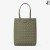 Lenny Green/Silver Embossed Canvas Tote Bag