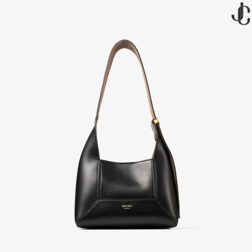 Diamante Hobo/S Preto De Couro Bolsa De Ombro