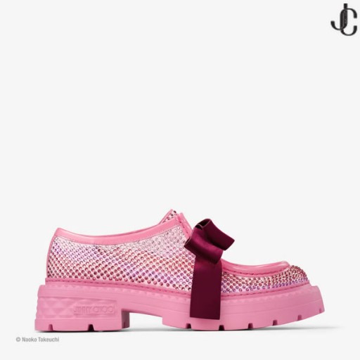 Super Sailor Moon Marlow Mocassim Rosa De Cristal De Lycra Sapato