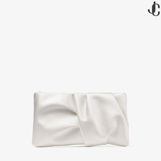Bonny Clutch De Cetim Marfim Saco De Embreagem