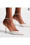 Saeda 85 Ivory Tulle Crystal Pumps