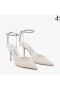 Saeda 85 Ivory Tulle Crystal Pumps