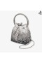 BON BON Black Satin Bag with Crystals