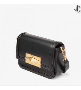 DIAMANTE CROSSBODY Caixa Preta de Couro de Bezerro Saco Crossbody Coleção Outono