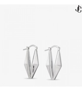 Diamante Cadeia Brinco De Acabamento Em Prata, Brincos De