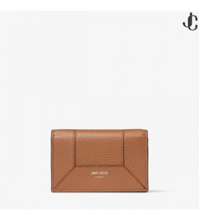 DM Nello M Tan couro de Bezerro Couro Bolsa da Moeda-NOS