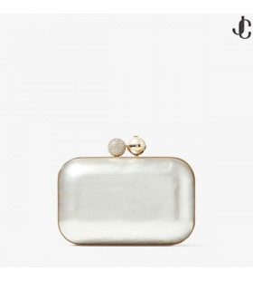 NUVEM de Marfim, madrepérola Saco de Embreagem com o Cristal Fecho Coleção de Verão