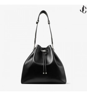 Cinch L Couro De Bezerro Preto Saco