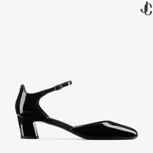 Pixie/BH 45 Fekete lakkbőr Szivattyúk