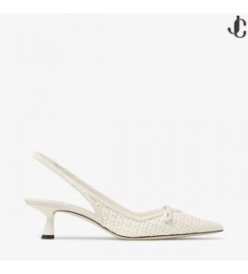 Amita 45 Latte Bőr Raffia Szivattyúk