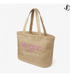 Strand Tote Kelet-Nyugati Arany Metál Raffia Táska