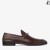 Marti Reversi Coffee Lizard Printed Leather Loafers